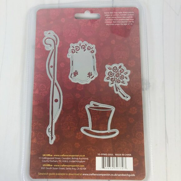 Sheena Douglass Perfect Partners Metal Die Set Day of The Dead Union of Souls - Picture 2 of 12